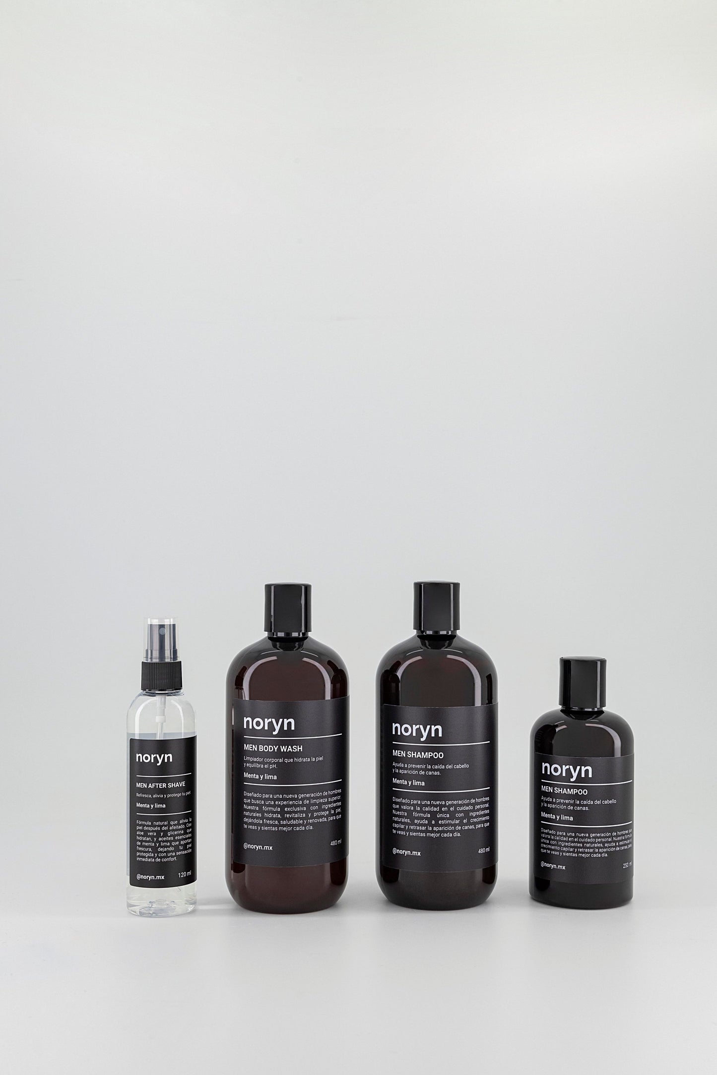 Shampoo para Hombres 480 ml. Fórmula natural menta y lima. Fortalecimiento y cuidado diario.