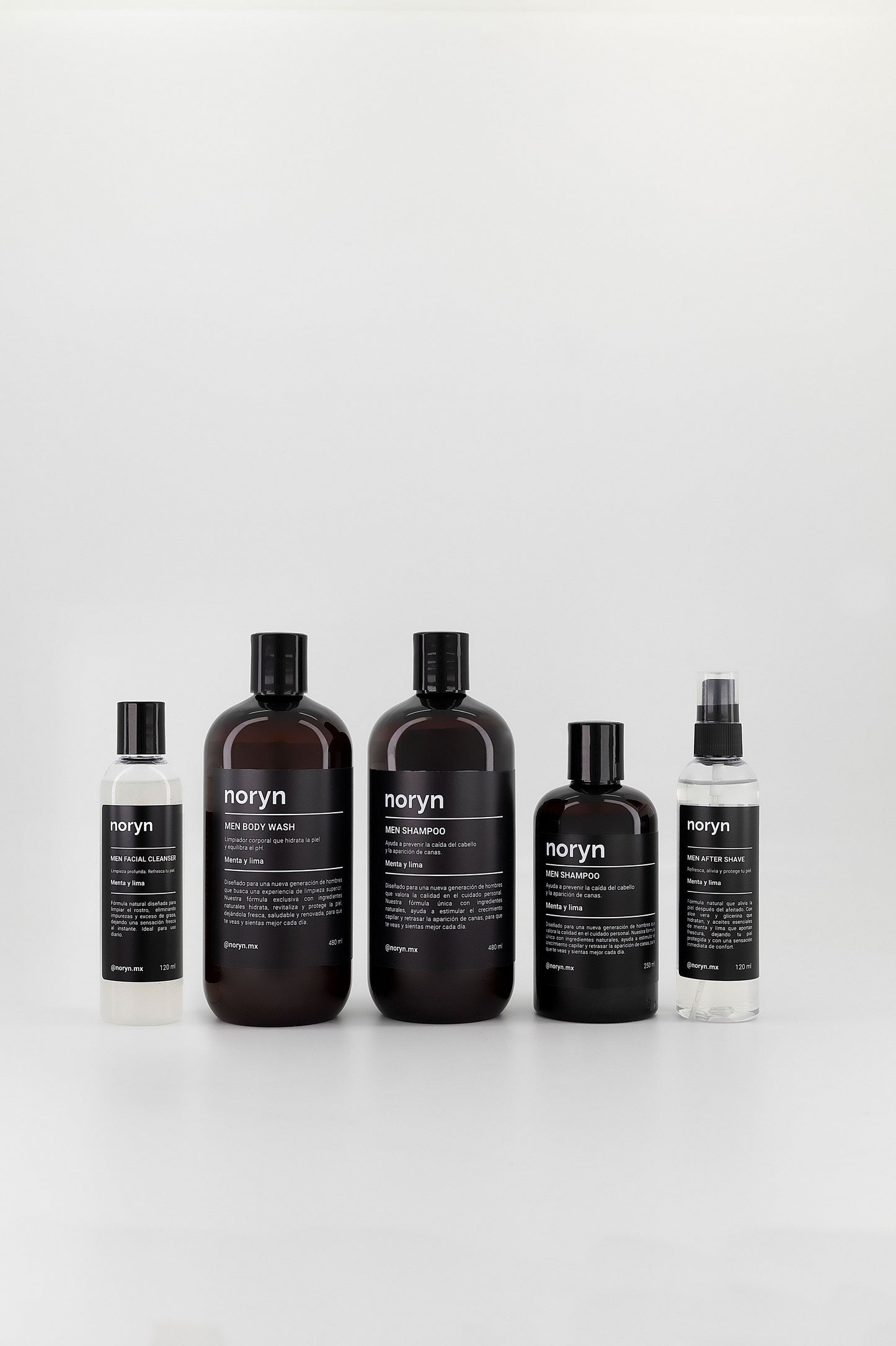 Limpiador Facial para Hombres 120 ml. Fórmula natural con menta y lima. Limpieza profunda y frescura diaria.