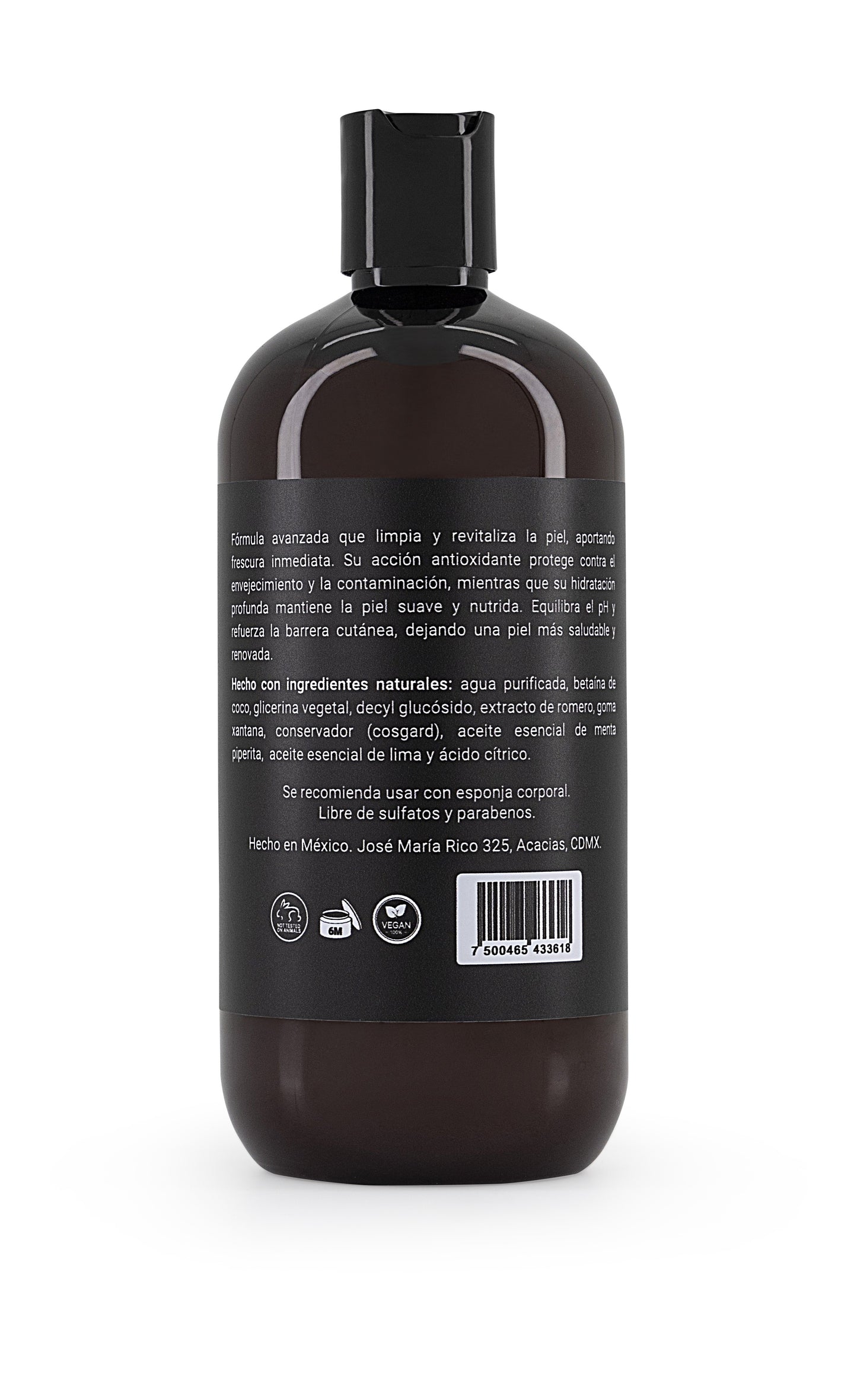 noryn Body Wash para Hombres 480 ml | Fórmula Natural Menta y Lima