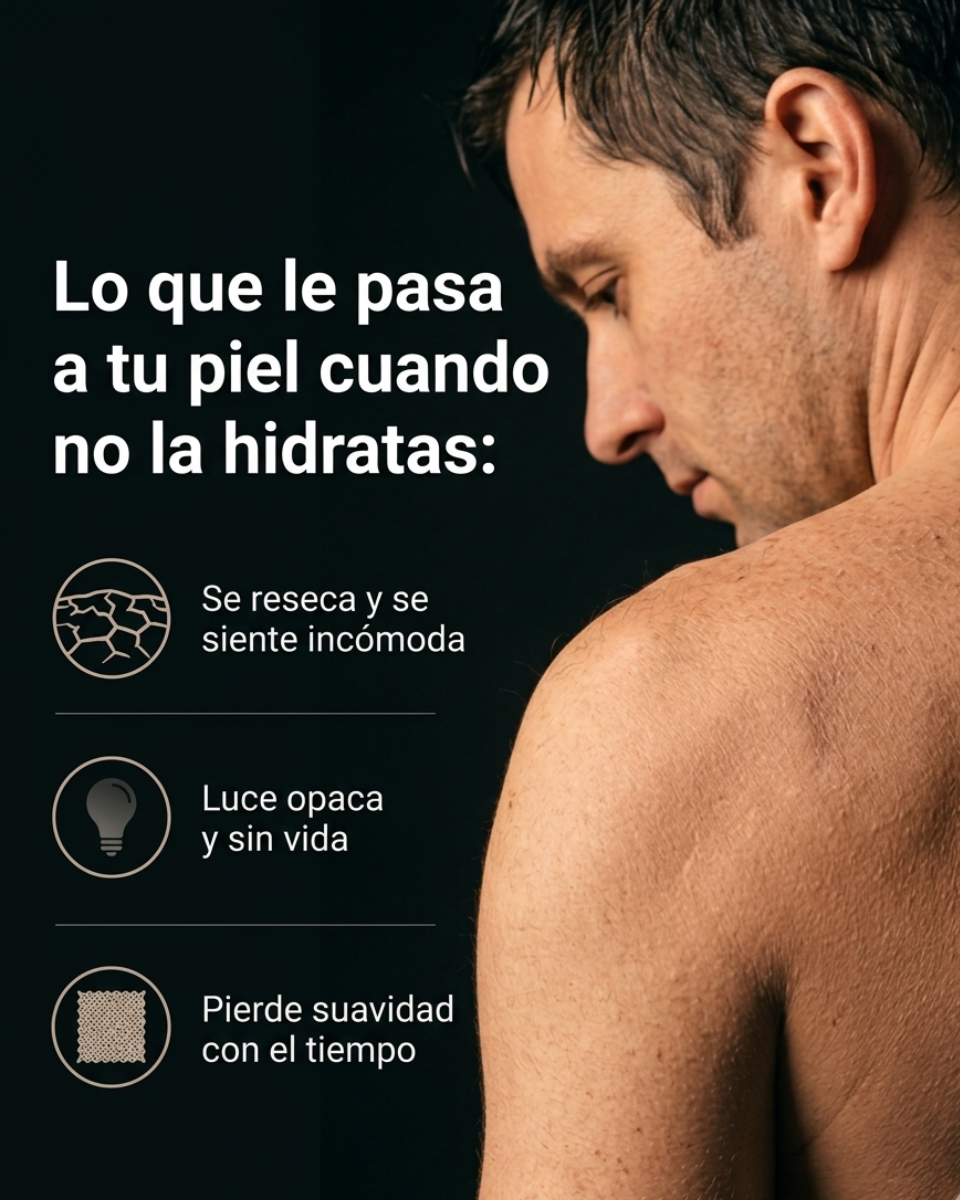 Crema Corporal para Hombre de Rápida Absorción 480 ml - Hidratación Profunda Sin Sensación Grasosa - Mandarina y Bergamota