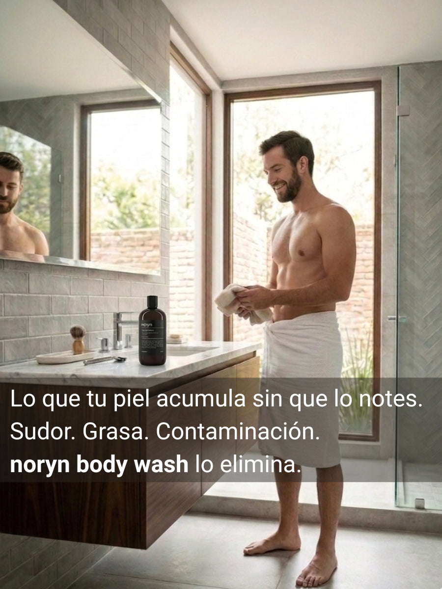 Body Wash para Hombres 480 ml. Fórmula natural mandarina y bergamota