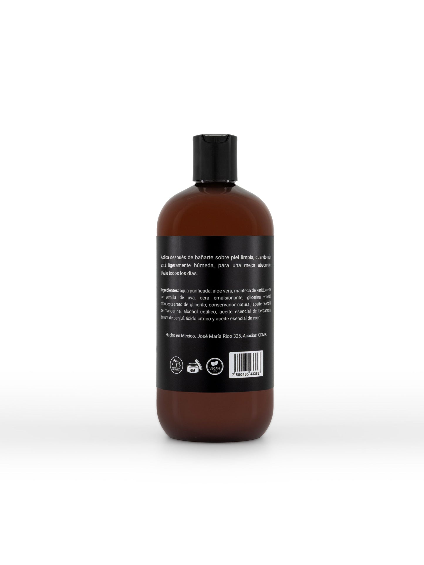 Crema Corporal para Hombre de Rápida Absorción 480 ml - Hidratación Profunda Sin Sensación Grasosa - Mandarina y Bergamota