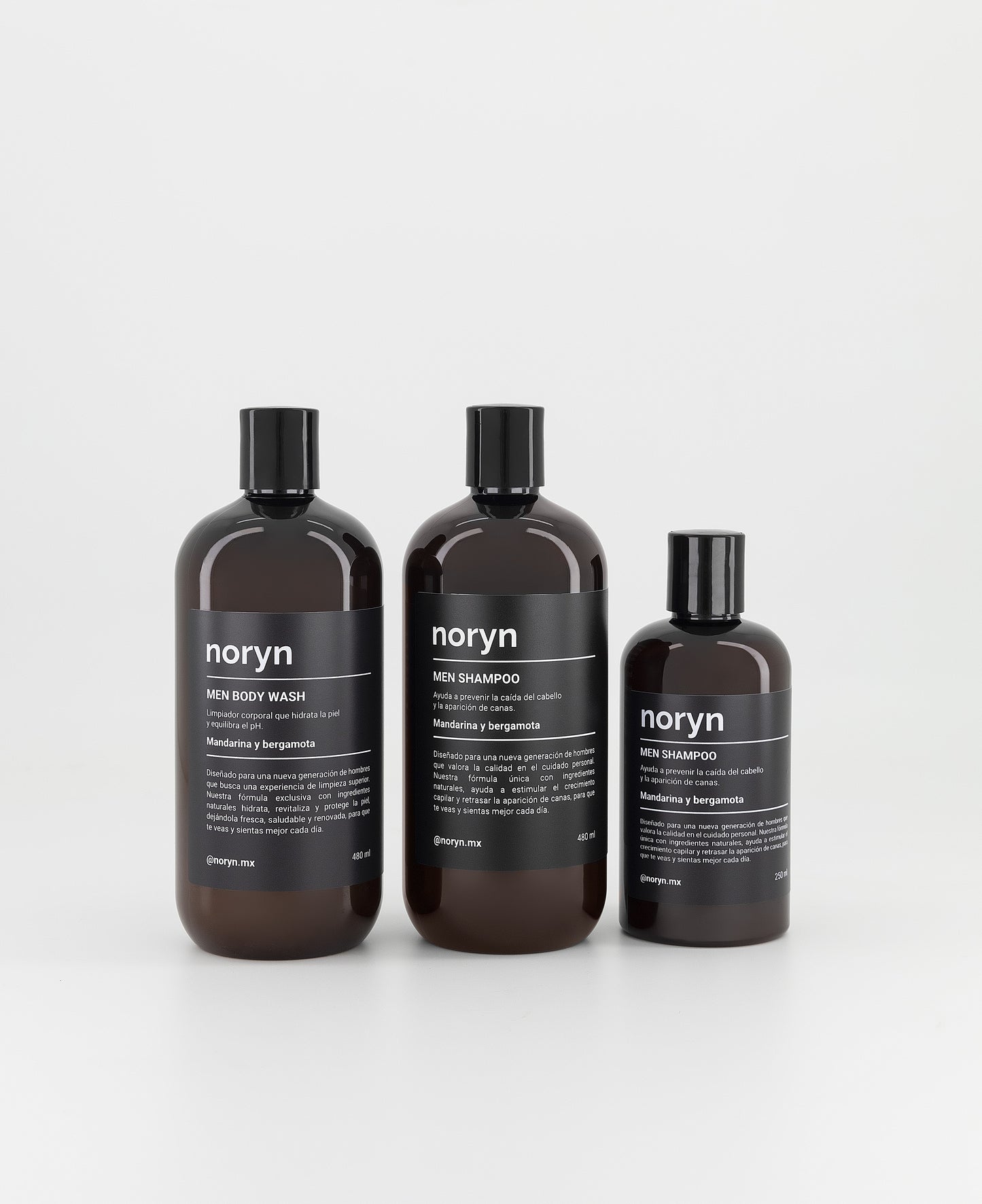 Body Wash para Hombres 480 ml. Fórmula Natural Mandarina y Bergamota