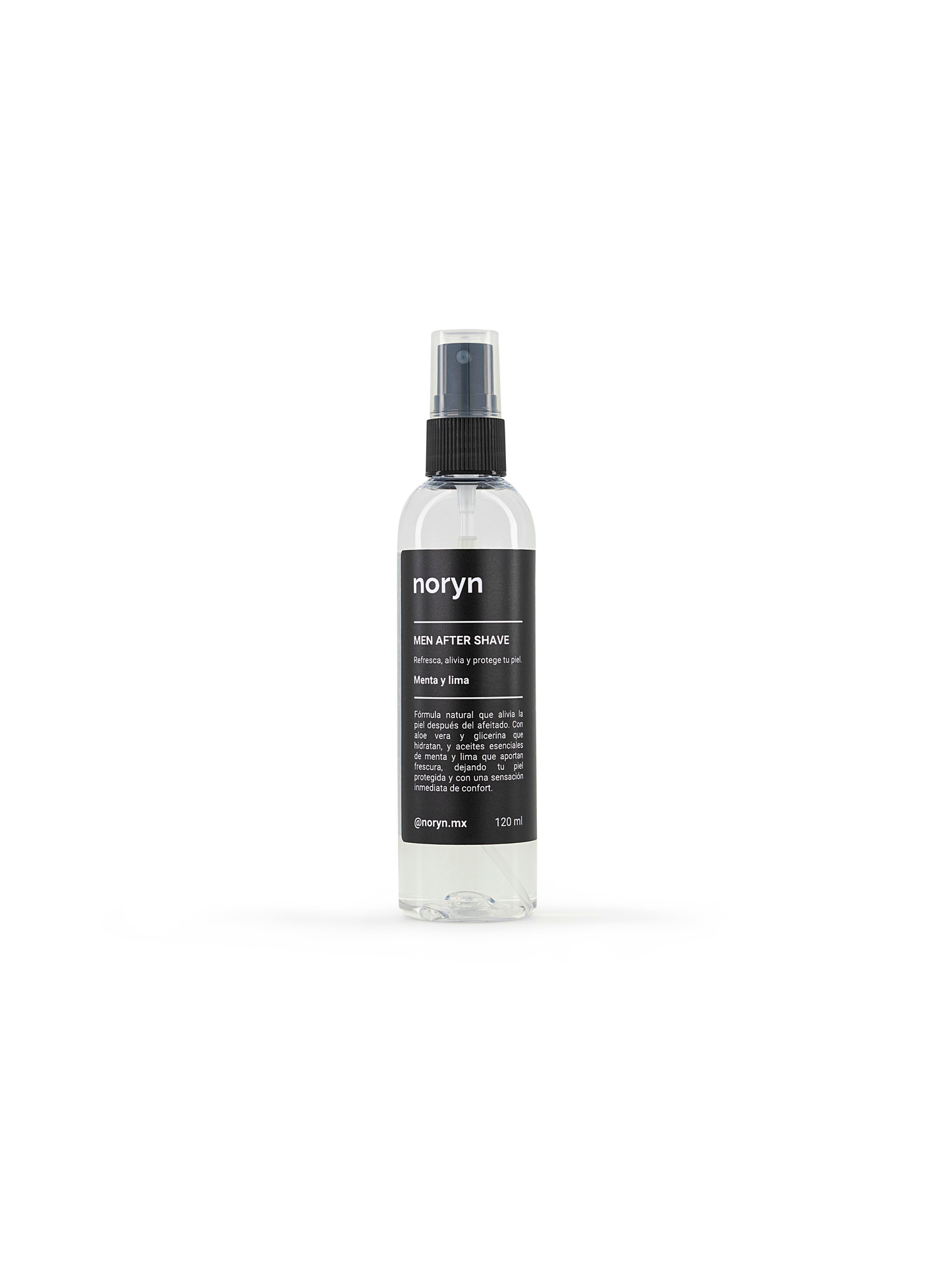 After Shave para Hombres 120 ml. Fórmula natural que calma e hidrata la piel. Aroma Menta y Lima.